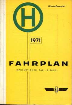 Fahrplan Leipzig Strassenbahn, Omnibus und S-Bahn 1971