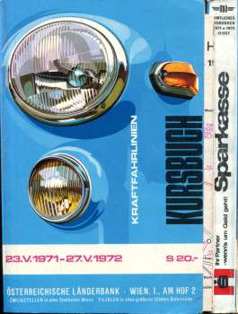 Kursbuch Kraftfahrlinien Österreich 1971 / 1972 2 Bände