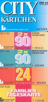 Fahrscheine Stadtverkehr Braunschweig