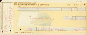 Fahrkarte FS Italien