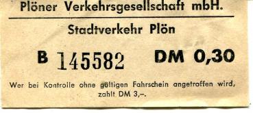 Fahrschein Stadtverkehr Plön