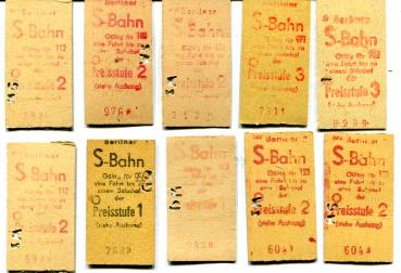 10 Fahrkarten S-Bahn Berlin