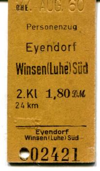 OHE Fahrkarte Eyendorf – Winsen (Luhe) Süd