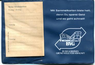 Hülle für Zeitkarten und Sammelkarten BVG Berlin
