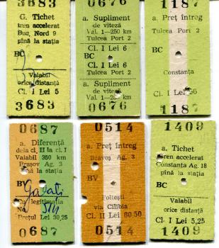6 Fahrkarten Rumänien