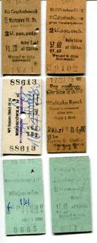 6 Fahrkarten PKP Polen