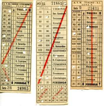 3 Fahrscheine ATM Torino