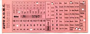 Fahrschein Auto AOMC