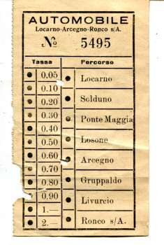 Fahrschein Automobile Locarno – Ronco