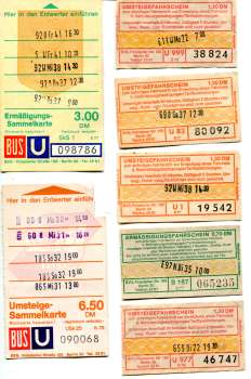 7 Fahrscheine BVG Berlin West