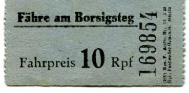 Fahrschein Fähre am Borsigsteg Berlin
