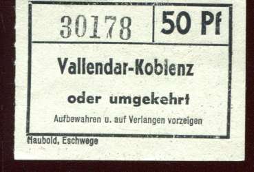 Fahrschein Vallendar – koblenz