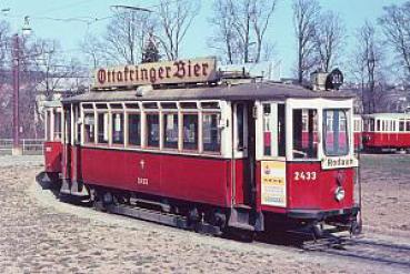 Straßenbahn Wien / Rodaun TW 2433 1965