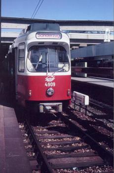 Straßenbahn Wien TW 4909 1986 Heiligenstadt