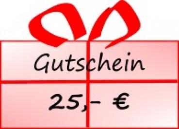 GUTSCHEIN 25,- EURO