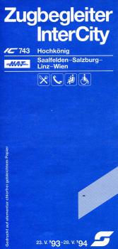Zugbegleiter IC 743 Hochkönig Saalfelden – Wien 1993 / 1994