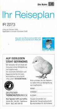 Ihr Reiseplan IR 2073 Frankfurt – Strasbourg ab Oktober 2002