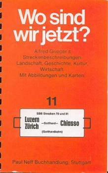 Grieger's Streckenbeschreibung 11 Luzern Zürich Chiasso