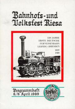Bahnhofsfest Riesa Programmheft