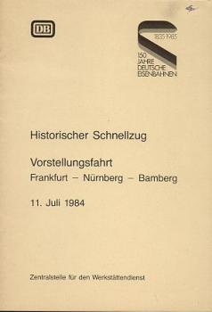 Historischer Schnellzug DB 1984