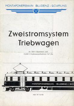 Zweistrom Triebwagen Montafonerbahn Bludenz - Schrunz