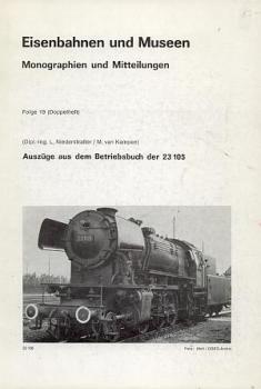 Auszüge aus dem Betriebsbuch der 23 105