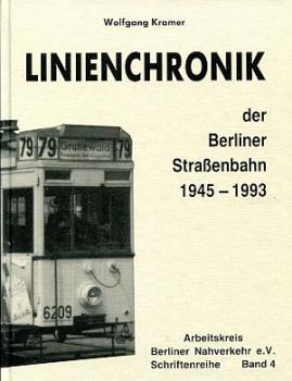 Linienchronik der Berliner Straßenbahn 1945 - 1993