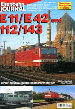 E 11 / E 42 und 112 / 143 - Bo'Bo' Neubau-Elektrolokomotiven der DR