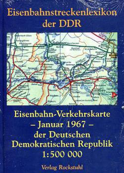 Eisenbahnstreckenlexikon der DDR Verkehrskarte