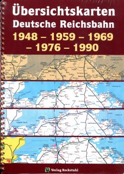 Übersichtskarten Deutsche Reichsbahn 1948-1959-1969-1976-1990