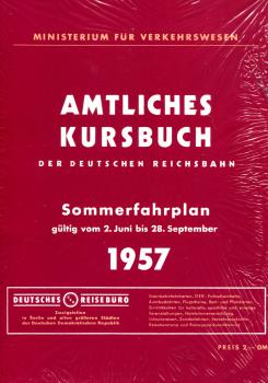 Kursbuch der Deutschen Reichsbahn - Sommerfahrplan 1957 (Reprint)