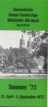 Romantische Dampf-Sonderzüge Möckmühl - Dörzbach 1973