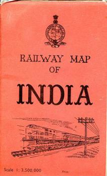 Railway Map of India, Streckenkarte Indien