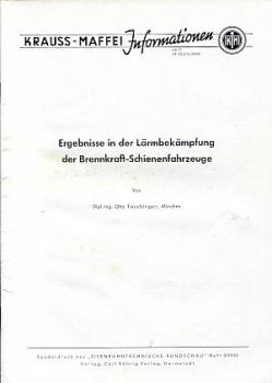 Ergebnisse in der Lärmbekämpfung der Brennkraft Schienenfahrzeug