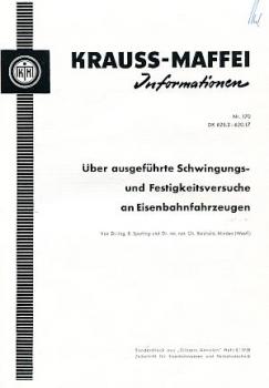 Ausgeführte Schwingungs- und Festigkeitsversuche an Eisenbahnfah