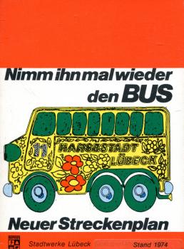 Neuer Streckenplan Lübeck 1974
