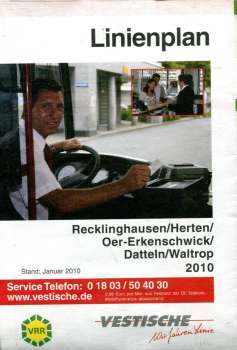 Linienplan Recklinghausen Herten Oer-Erkenschwick Datteln 2010