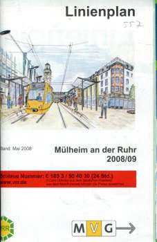 Linienplan Mülheim an der Ruhr 2008 / 2009