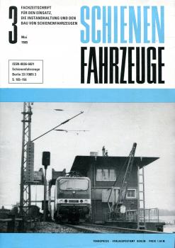 Fachzeitschrift Schienenfahrzeuge Heft 3 / 1989