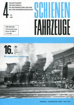 Fachzeitschrift Schienenfahrzeuge Heft 4 / 1989