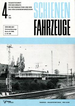 Fachzeitschrift Schienenfahrzeuge Heft 4 / 1990