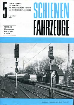 Fachzeitschrift Schienenfahrzeuge Heft 5 / 1988