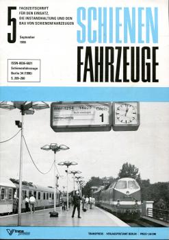 Fachzeitschrift Schienenfahrzeuge Heft 5 / 1990