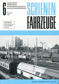Fachzeitschrift Schienenfahrzeuge Heft 6 / 1989