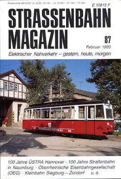 Strassenbahn Magazin Heft 87, 02 / 1993