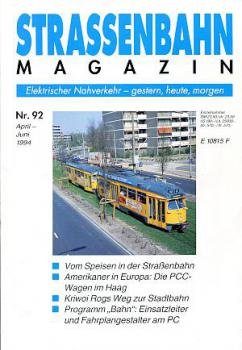 Strassenbahn Magazin Heft 92, 04 / 1994