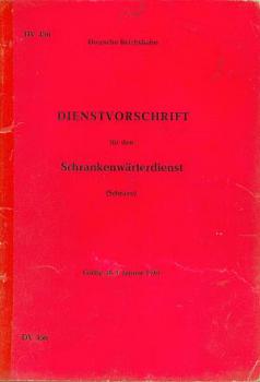 DV 456 Schravo 1970 Schrankenwärtervorschrift DR
