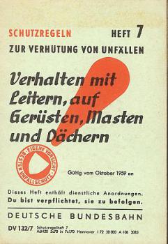 Verhalten auf Leitern u. Gerüsten  1959