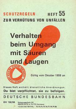 Verhalten mit Säuren u. Laugen  1959