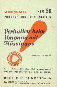 Verhalten beim Umgang mit Flüssiggas  1958